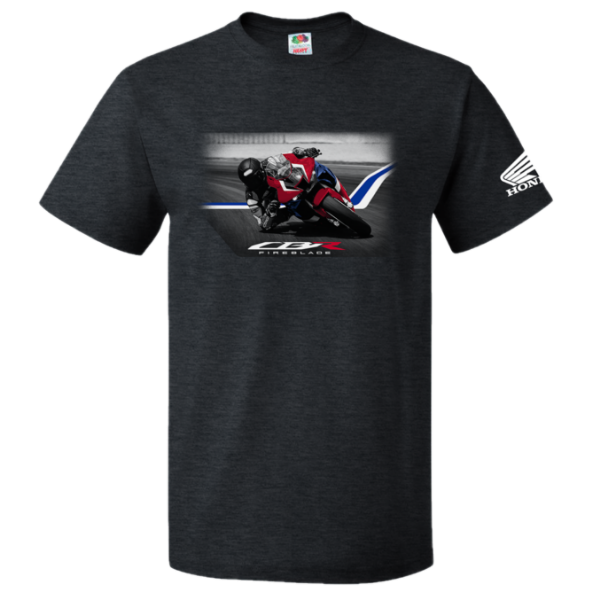 CBR Fireblade Race Graphic Tee  in Heather Heavy Metal Gray