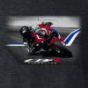 CBR Fireblade Race Graphic Tee  in Heather Heavy Metal Gray