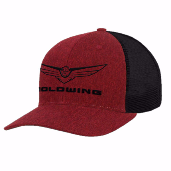Goldwing Red Heather Cap on white background