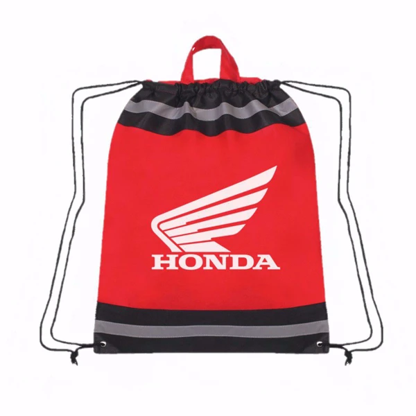 Honda Reflective Drawstring Bag on a white background